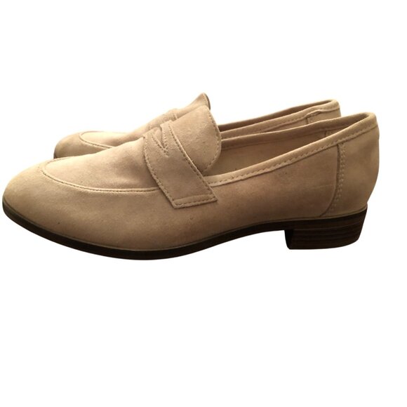 Clarks Womens Beige Suede Loafers Ultimate Comfort Slip-On Shoes Size 8.5 - Picture 6 of 8
